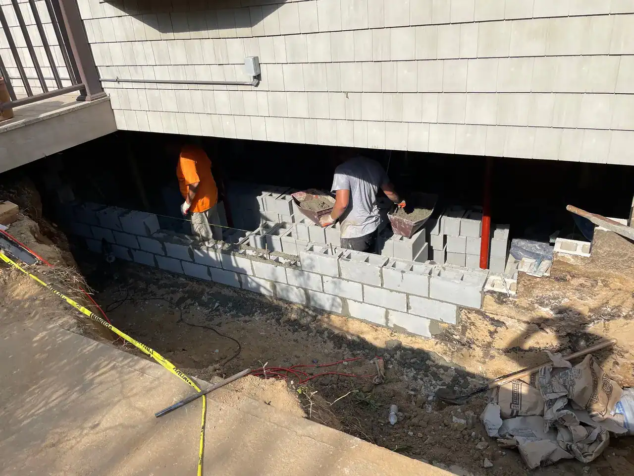 Foundation crack repair — Long Island NY