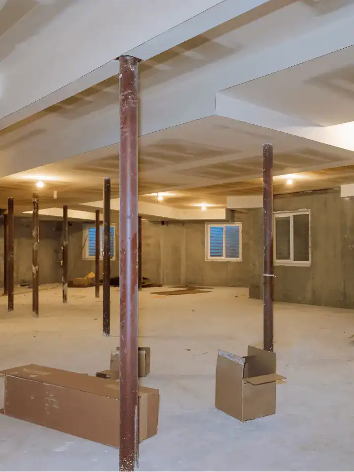 Sump pump installation — Long Island basement